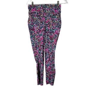 Lululemon Base Pace High-Rise Running Tight 25" Floral Electric Multi Size 8 EUC